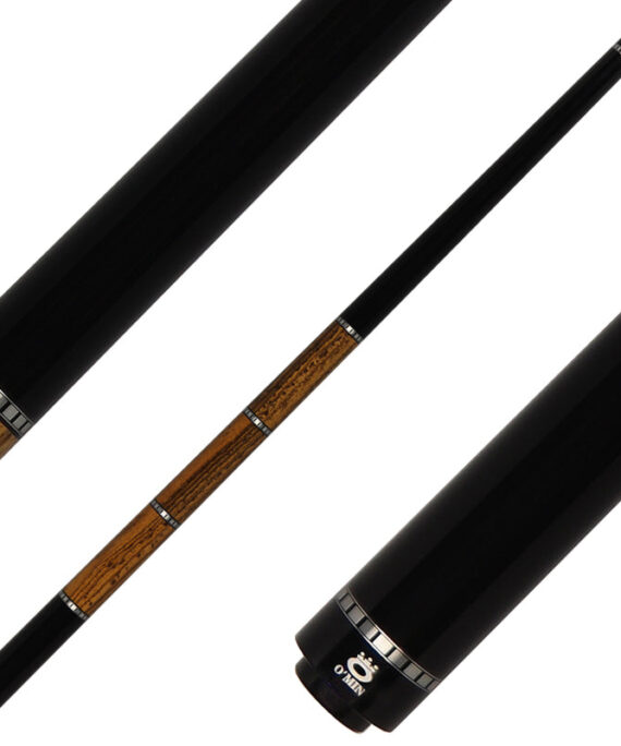O'Min OM-N02 Pool Cue - Ebony with Bocote Wrap Section