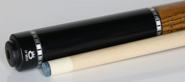 O'Min OM-N02 Pool Cue - Ebony with Bocote Wrap Section - Image 3