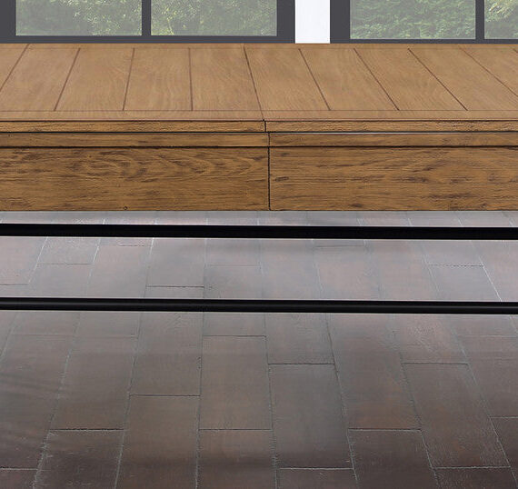 Atlanta 8 Foot Pool Table Pine Weathered Brown - Dining Top Only