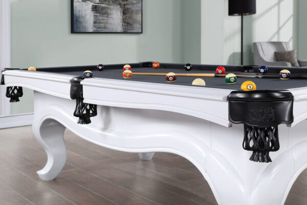 Athens 8 Foot Pool Table Birch White - Image 4