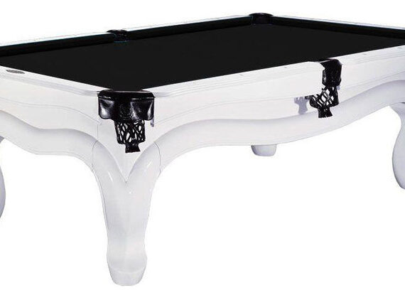 Athens 8 Foot Pool Table Birch White