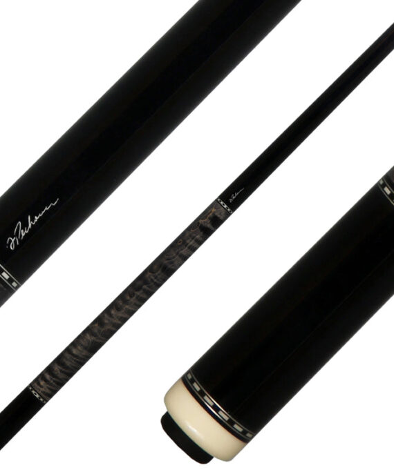 J Pechauer P04N Pro Series Pool Cue - Ebony Stain with Smoke Wrap Section