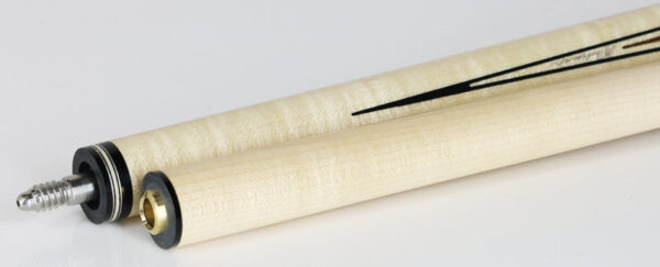 J Pechauer P08N Pro Series Pool Cue - Natural and Bocote with Bocote Points - Image 3