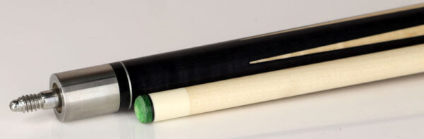 J Pechauer P11N Pro Series Pool Cue - Ebony and Green Stain with Malachite Inlays - Image 4