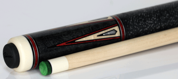 J Pechauer P15N Pro Series Pool Cue - Smoke Stain with Red Framed Maple Points - Image 3