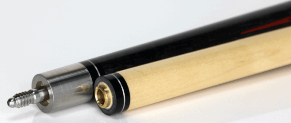 J Pechauer P15N Pro Series Pool Cue - Smoke Stain with Red Framed Maple Points - Image 4