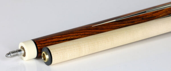 J Pechauer P17N Pro Series Pool Cue - Cocobolo with Black Points and Turquoise Inlays - Image 4