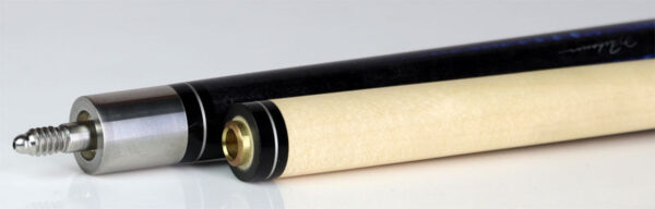 J Pechauer P19C-B Pro Series Pool Cue - Ebony Stain with Blue Avorion Points - Image 4