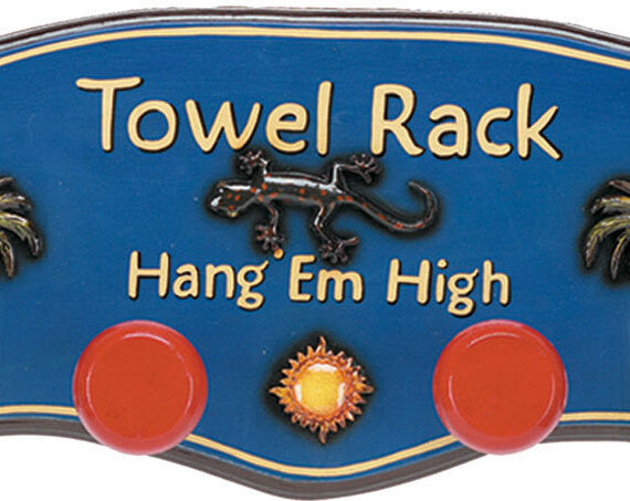 Towel Rack Outdoor Sign