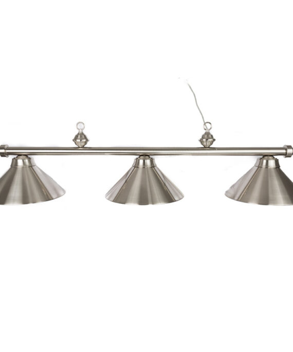 Presidential Billiards Pool Table Light -  Stainless Steel with Stainless Steel Accents and Shades