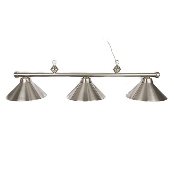 Presidential Billiards Pool Table Light - Stainless Steel Design with Shades