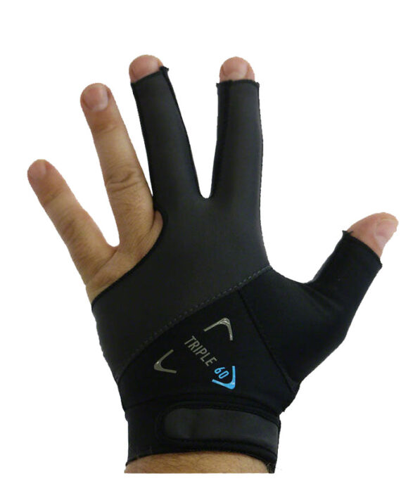 Triple 60 Black Pool Cue Glove -DIS