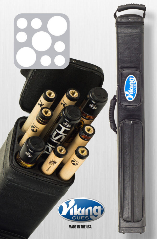 Viking Cue Case 3x6 Pro Hard Black - Image 2