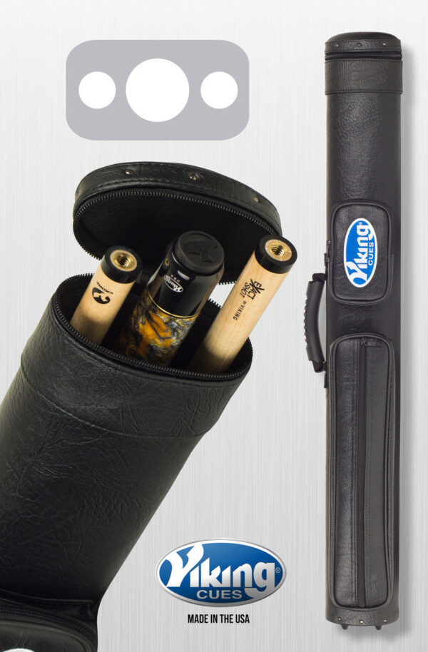 Viking Cue Case 1x2 Pro Hard Black - Image 2
