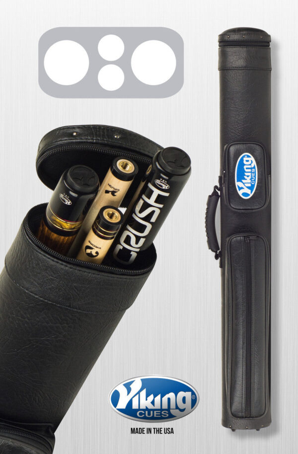 Viking Cue Case 2x2 Pro Hard Black - Image 3