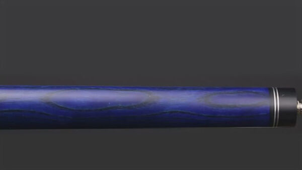 Elite EP42 Cue - Blue Stained Maple with Black Handle - Image 2