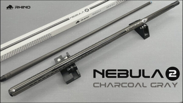 Rhino RCNEB2CG124 Nebula 2 Series Carbon Pool Stick - Charcoal Gray - Image 2