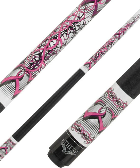 Athena ATH42 Cue - White and Pink Hearts