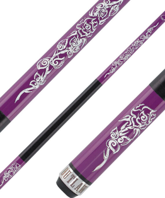 Outlaw OL44 Cues - Desert Rose Purple and White