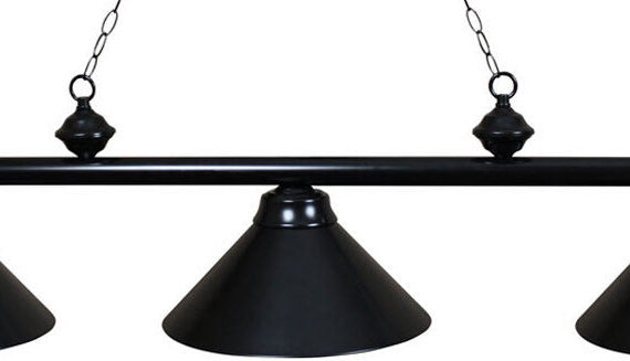 Ozone Black Pool Table Light