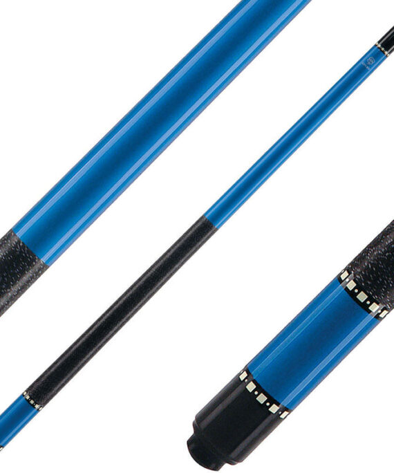 Lucky L11 Cue - Blue Paint with Overlay Index Rings