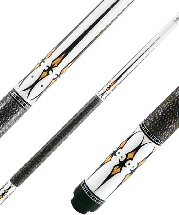 Lucky L40 Cue - White with Natural and Black Points