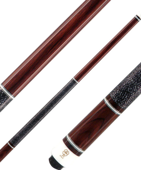 McDermott G222 G Series Cue - Indian Rosewood Ivory Silver Rings