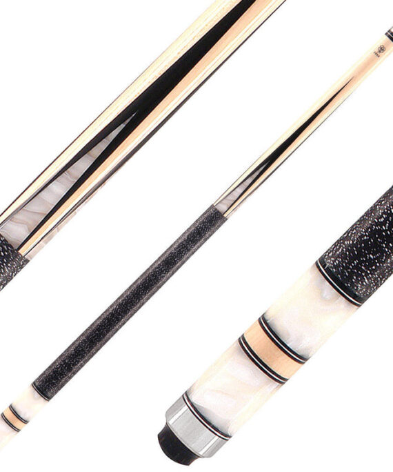 Star S25 Cue - Natural Maple with White Pearl and Black Points