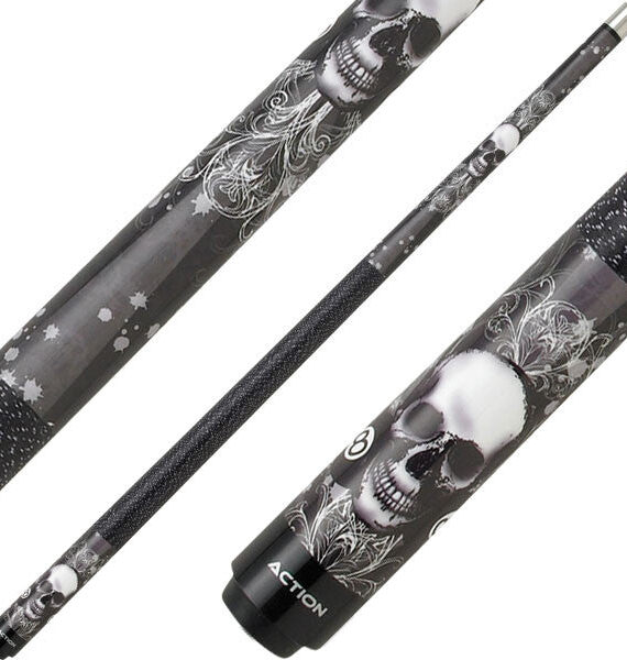 Eight Ball Mafia EBM02 Play Cue - Skull with 8 Balls