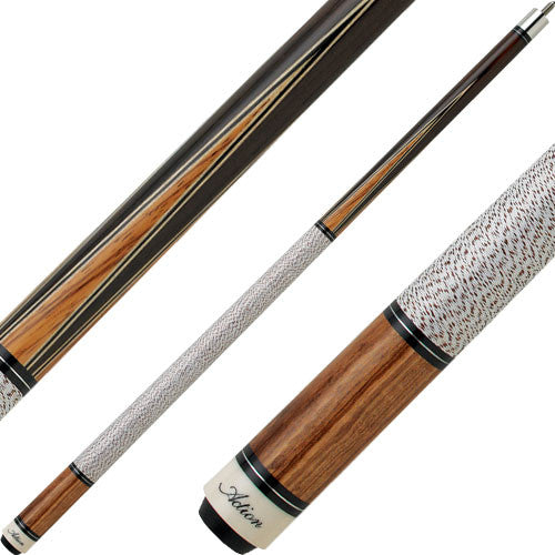 Action INL13 Inlay Cue - Black with Zebrawood Points