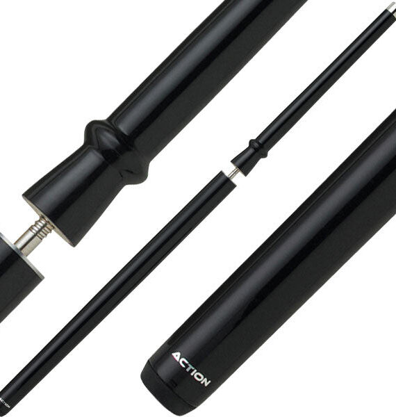 Action ACTBJ07 Break/Jump Cue - Reverse Power Taper- Black - 26oz
