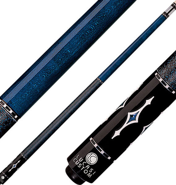 Lucasi LZE7 Blue Birdseye Diamond Inlay Cue