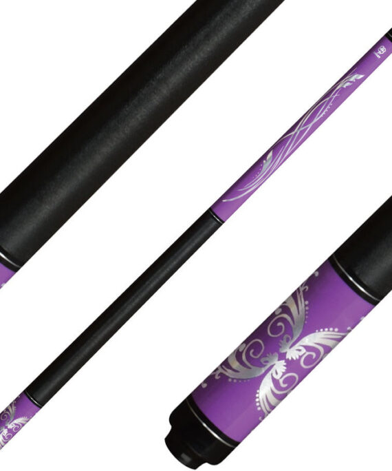 Lucky L59 Cue - Purple with Pink Foil Overlay
