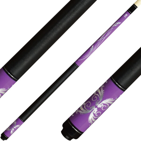 Lucky L59 Cue - Purple with Pink Foil Overlay