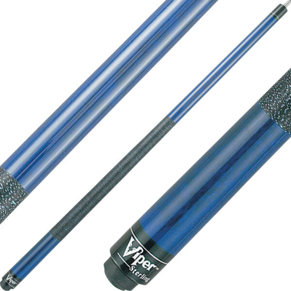Elite Viper Cue PP-15-18 in Blue with Wrap Design