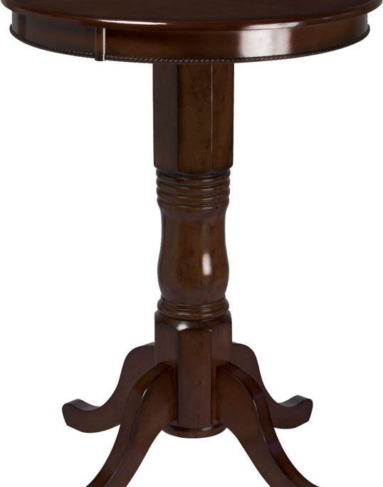 Ram Gameroom 30" Round Wood Pub Table Cappuccino