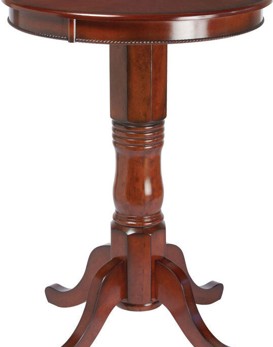 Ram Gameroom 30" Round Wood Pub Table Chestnut