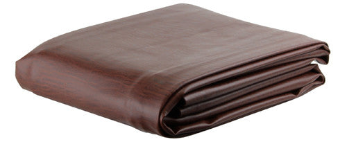 Pro Series Dark Brown Leatherette Pool Table Cover - 8 Foot