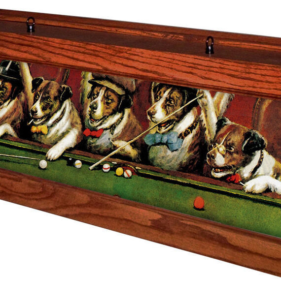 Pool Dogs Pool Table Light Cherry Stain