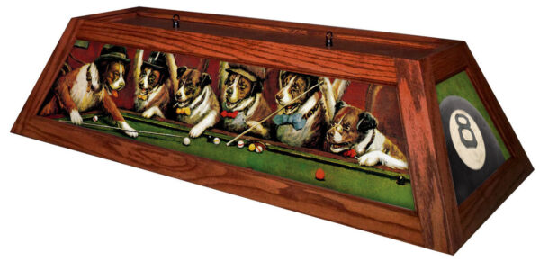 Pool Dogs Pool Table Light Cherry Stain