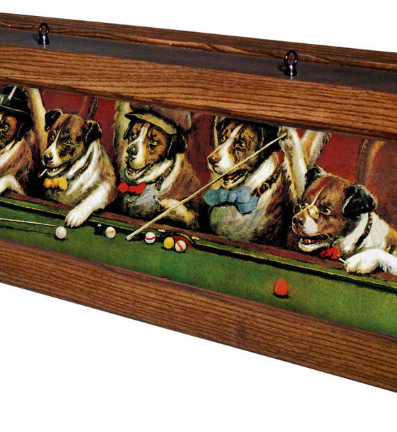 Pool Dogs Pool Table Light Mahogany Stain