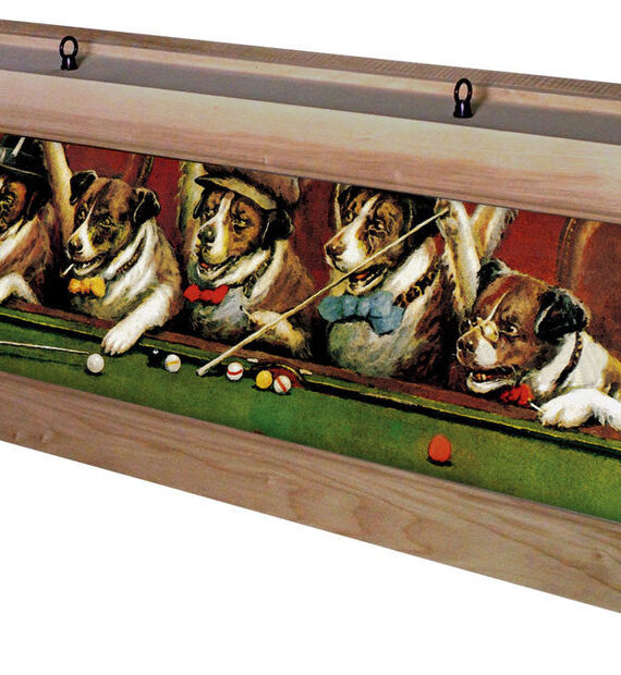 Pool Dogs Pool Table Light Natural Stain