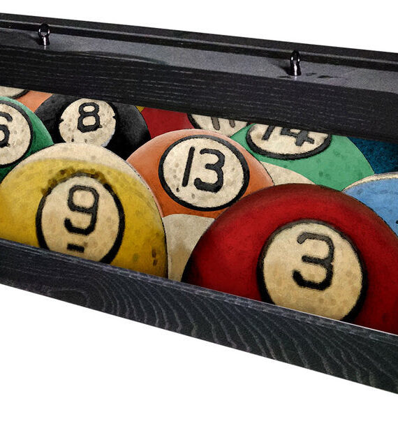 Rack Em Up Pool Table Light Black Stain