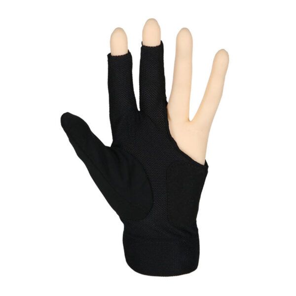 Predator Second Skin Closed Thumb Left Hand Pool Cue Glove - Black/Yellow - Image 2